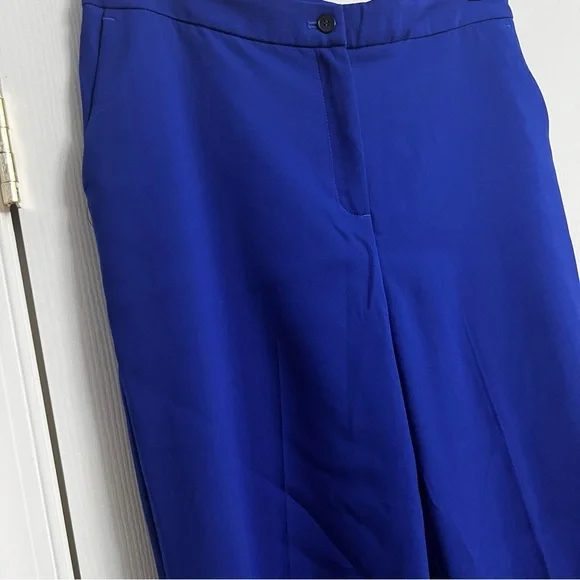 Cobalt Blue Rachel Zoe New Trousers |10 Straight leg, zip front - Picture 1 of 7